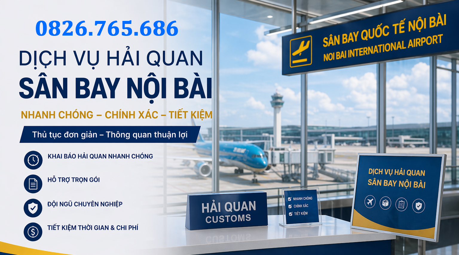 Dịch vụ hải quan tại sân bay Nội Bài