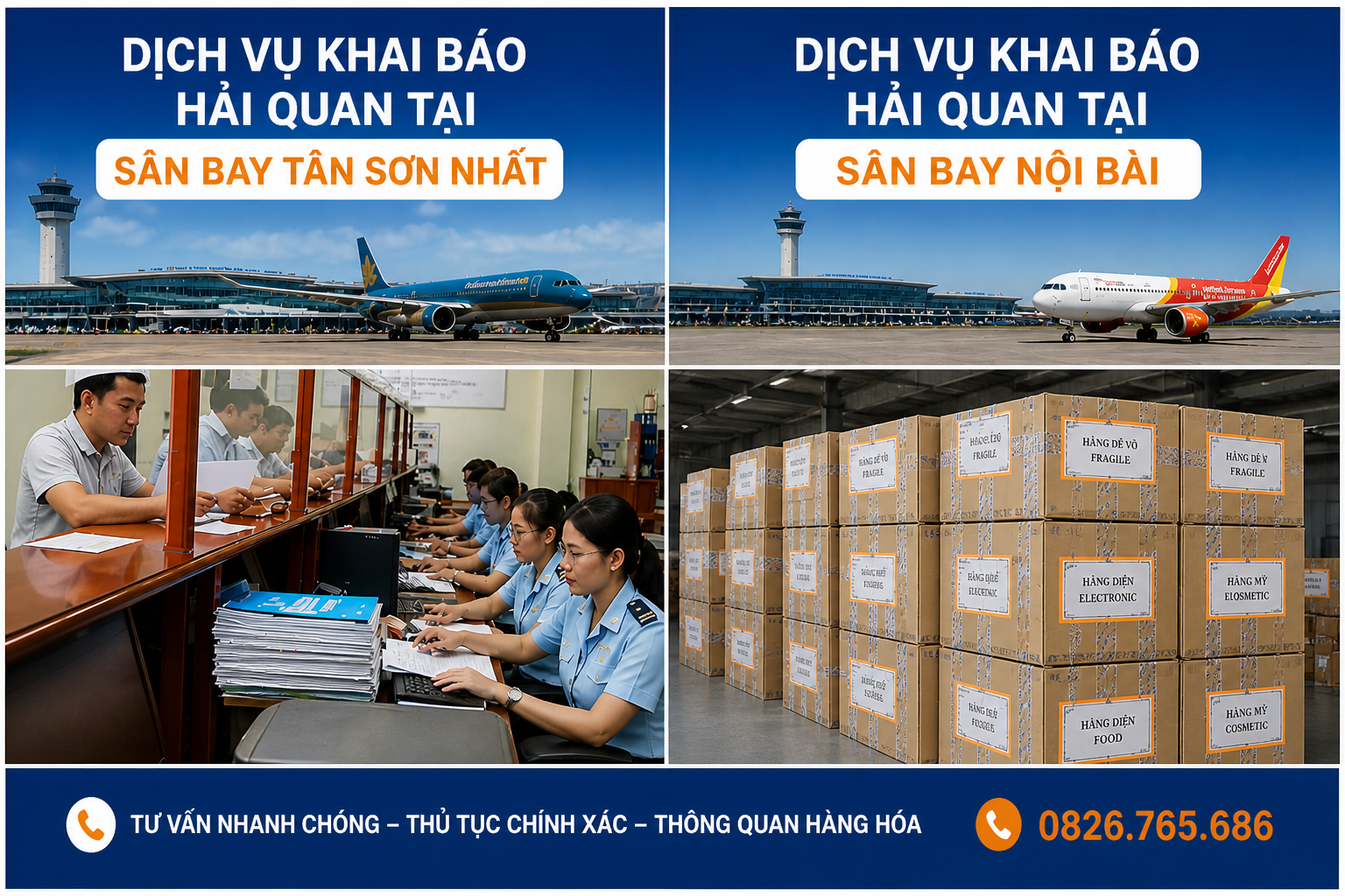 dịch vụ thông quan hải quan hàng EMS, VNPOST